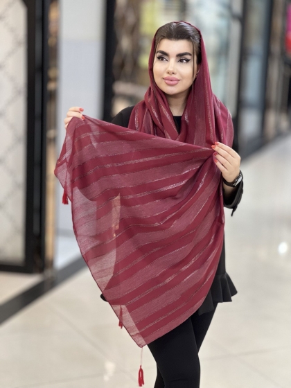 شال نخی لمه منگوله دار وارداتی کد1752