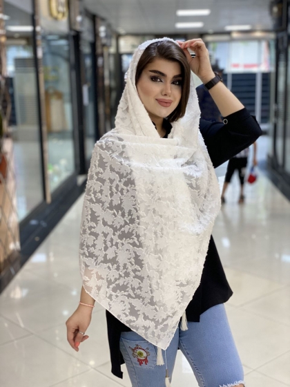 شال یاخما منگوله دار کد 417