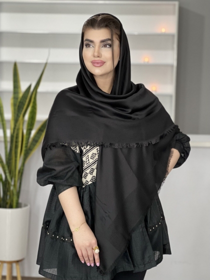 روسری نخی بامبو دور ریش کد 1369