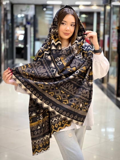 شال موهر کجراه دوخت وریشه کد 2341