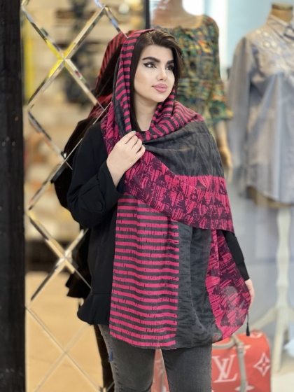 شال نخی سی آی اسکارف منگوله دار کد1851