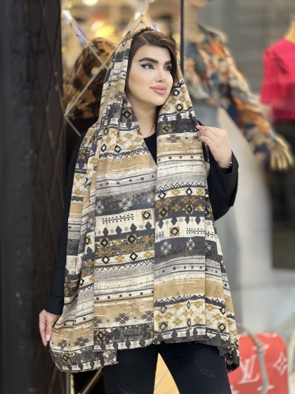 شال موهر کجراه ریشه دار کد1376