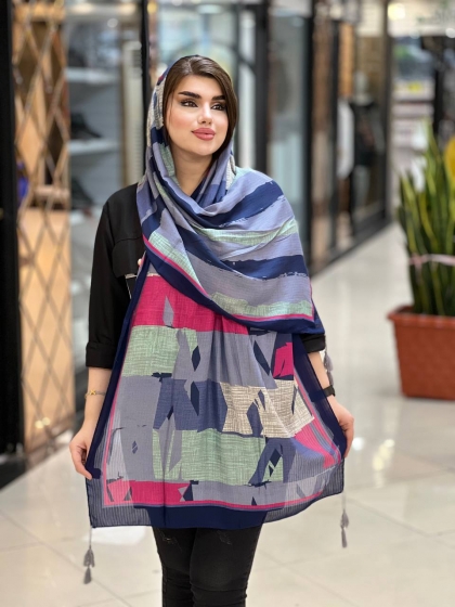 شال نخی لانا منگوله دار کد1052