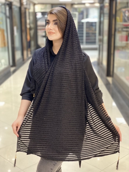 شال میله ای لمه دار مجلسی کد 431