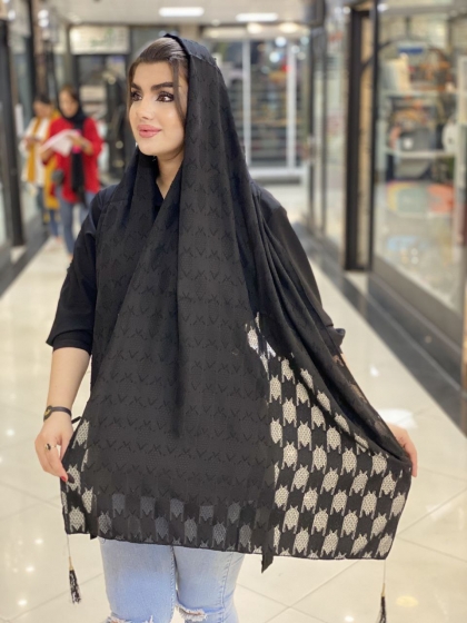 شال یاخما منگوله دار کد464