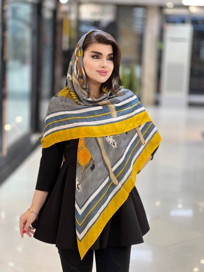 روسری یونیک دور دست دوز  کد941