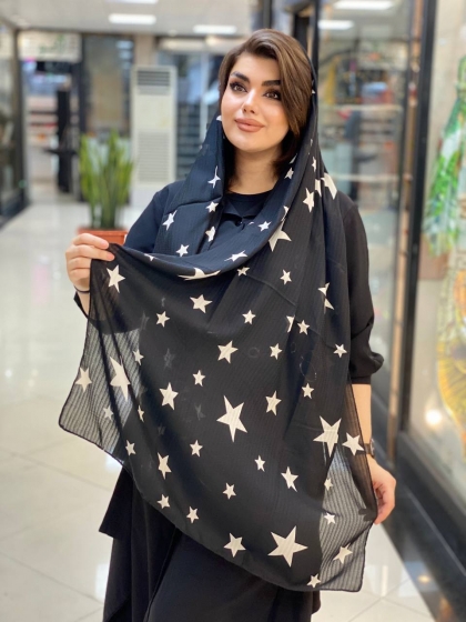 شال نخی طرح ستاره کد381