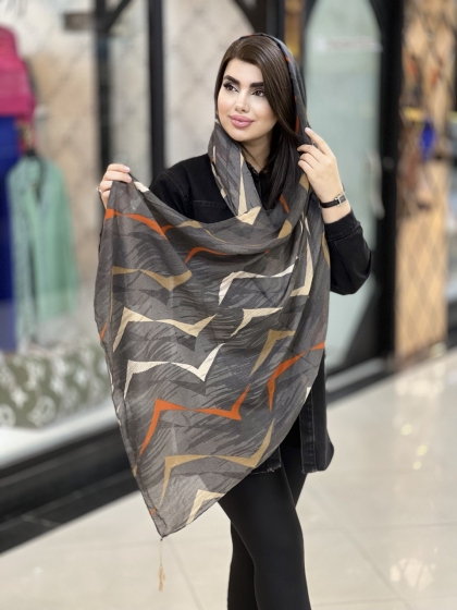 شال نخی سی آی اسکارف منگوله دار کد1734