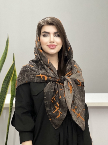 روسری نخی ژاکارد دست دوز کد1314