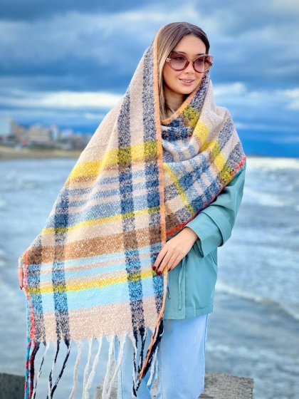 شال پشمی وارداتی کد 2278