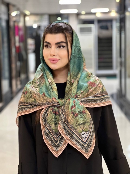 روسری نخی دور دست دوز کد1770