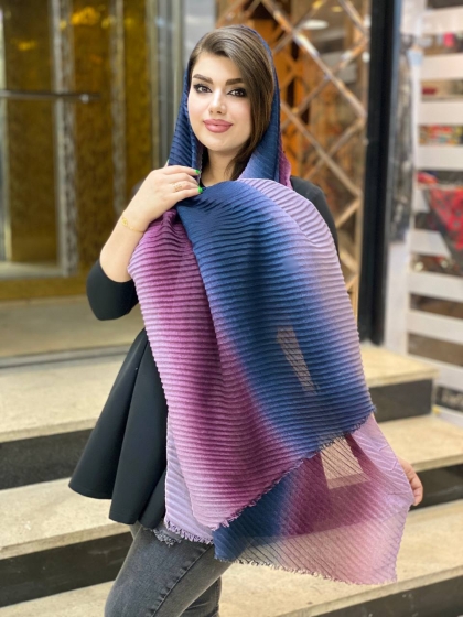 شال پلیسه نخی کد 321