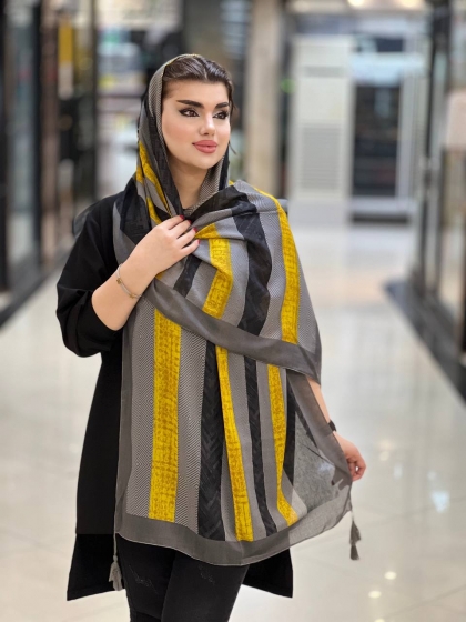 شال نخی ترک منگوله دار کد 951