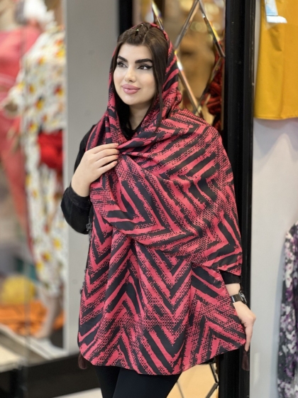 شال نخی رنگ سال اعلاء بهاره منگوله دار کد1689