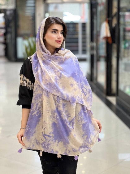 شال نخی منگوله دار (سبک و خنک) کد 1008