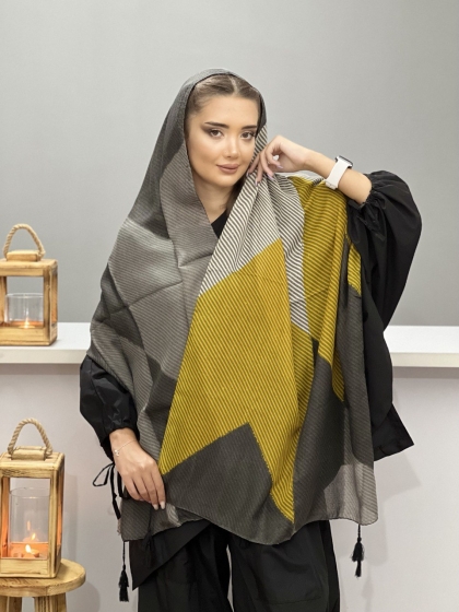 شال سی آی اسکارف پاییزه منگوله دار کد 1326