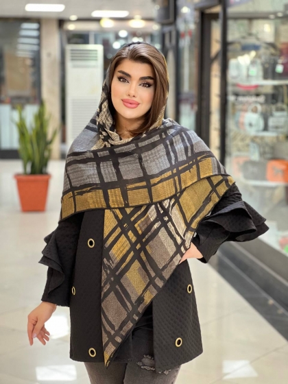 روسری نیلا پاییزه دست دوز  کد707