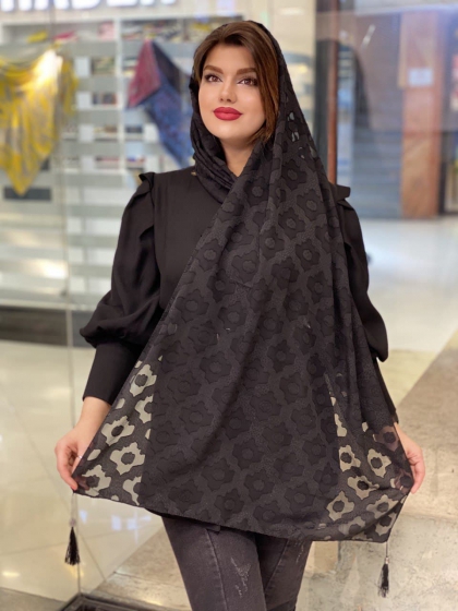 شال یاخما منگوله دار کد230