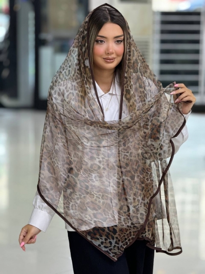 شال تور پلنگی دورگان کد 2931