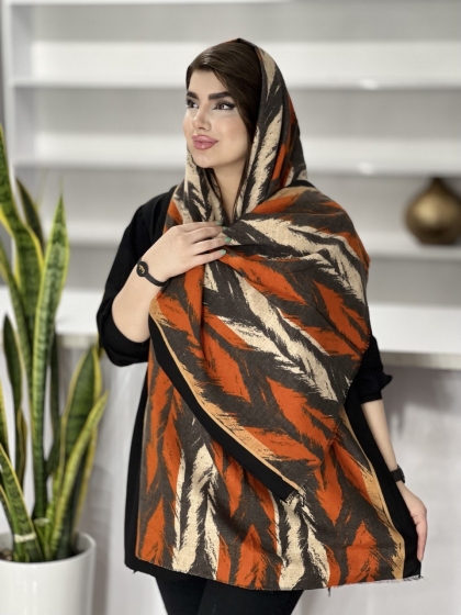 شال موهر کجراه ریشه دار کد 1380