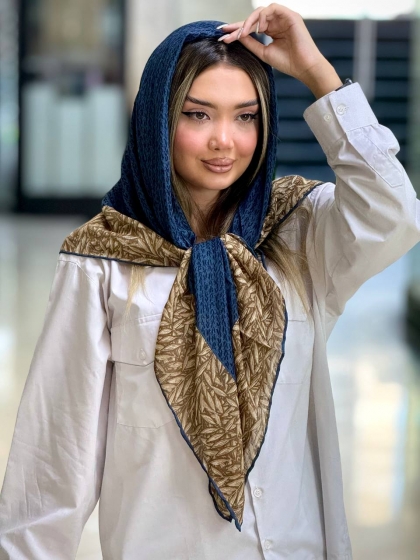 روسری کارزا ژاکارد دست دوزکد 2874