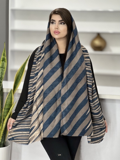 شال موهر کجراه ریشه دار کد 1386