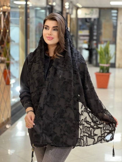 شال یاخما منگوله دار کد 878