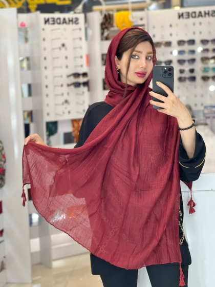 شال نخی منگوله دار وارداتی کیفیت عالی کد2089
