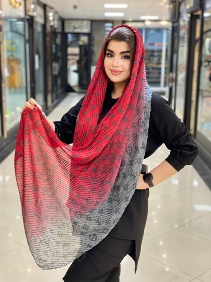 حراج شال ابریشم پلیسه کد 498
