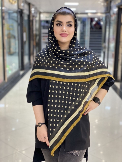 روسری نخی ترک  دست دوز کد 402