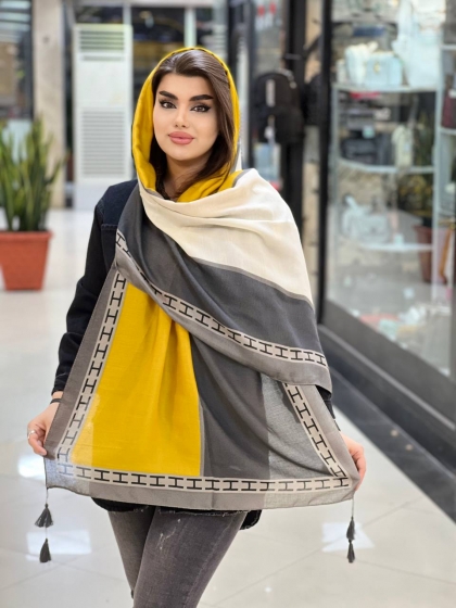 شال صابونی منگوله دار کد 779