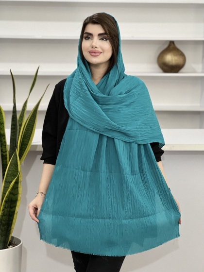 شال نخی پلیسه ساده کد1299