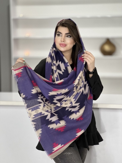 شال موهر کجراه ریشه دار کد 1460