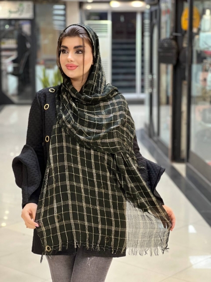 شال نخی لمه دار کد 719