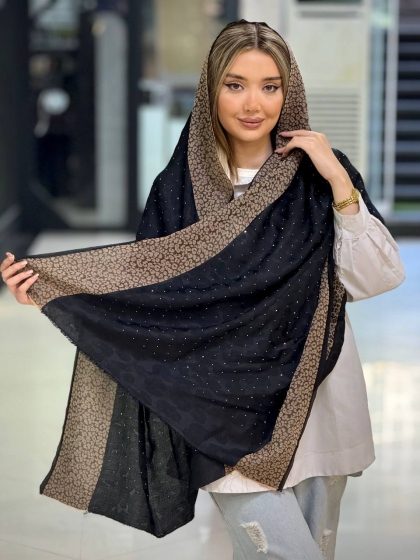 شال نخی نگینی کد 2648