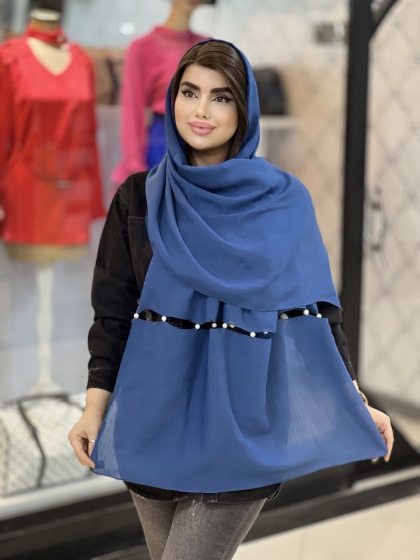 شال نخی مرواريد دوخت بهاره کد 1605