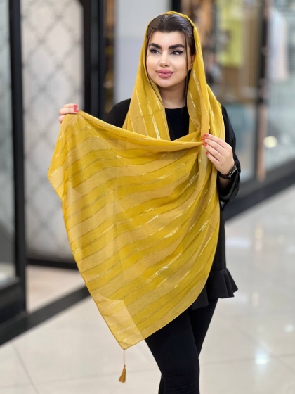 شال نخی لمه منگوله دار وارداتی کد 1826