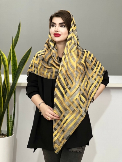 روسری نخی دور دست دوز کد 1209