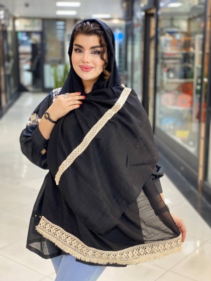 شال نخی گیپور دار کد 487