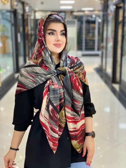 روسری گارزا دست دوز کد 504