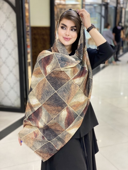  شال نخ و حریر کد 448
