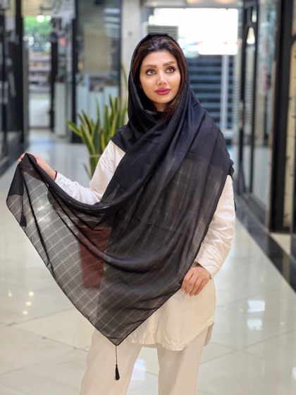 شال نخی اعلا منگوله دار کد2119