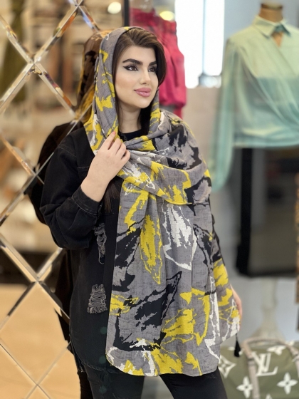 شال نخی ترک منگوله دار کد 1726