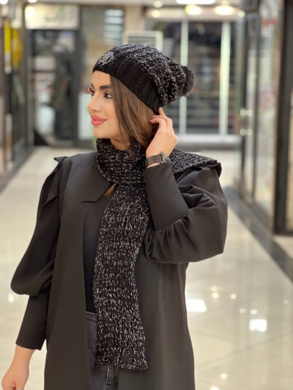 شال کلاه بافت ترک کد644