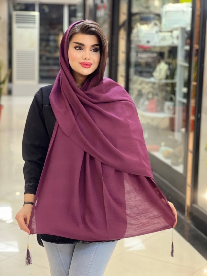 شال  اسلپ ساده منگوله دار کد832