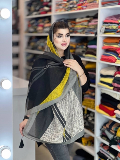 شال نخی سی آی اسکارف منگوله دار کد999