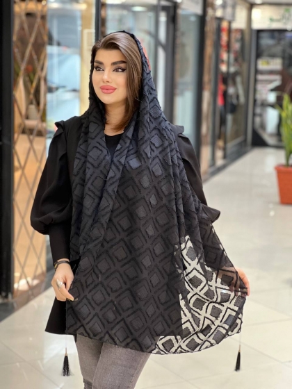 شال یاخما منگوله دار کد 745