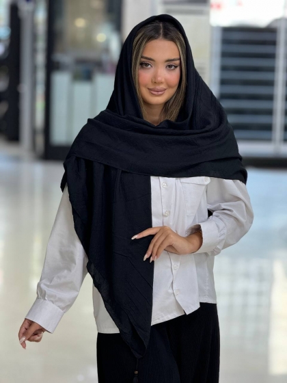 روسری نخی پلیسه منگوله دار کد 2806