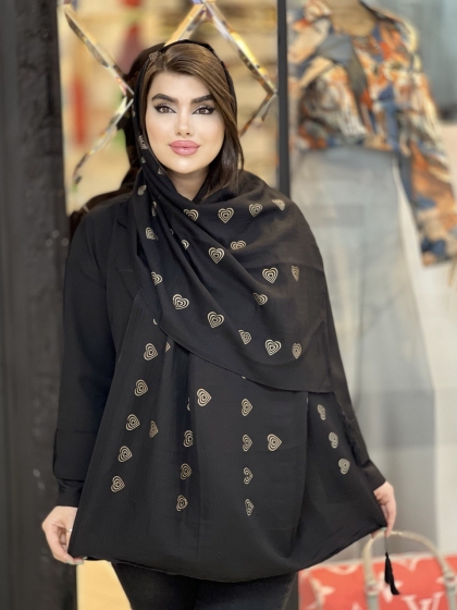 شال نخی اعلاء پاییزه منگوله دار کد1381
