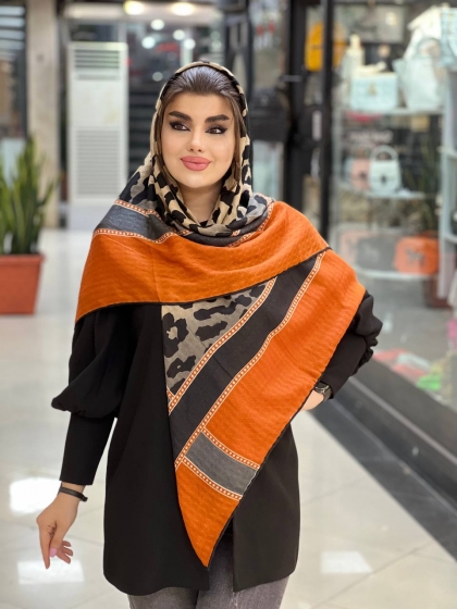 روسری نخی حصیری پاییزه دست دوز کد 721